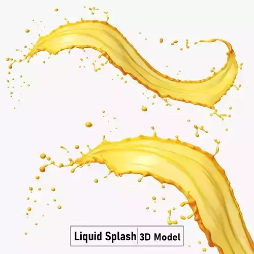 Fruite Juice  or  liquid splash 3D model