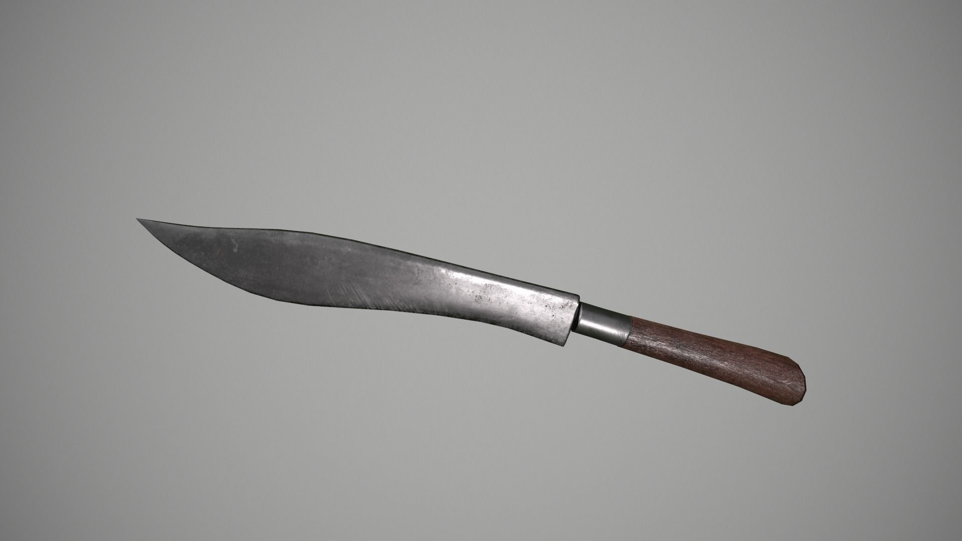 Thai Local Custom Knife Low-poly 3D model_2