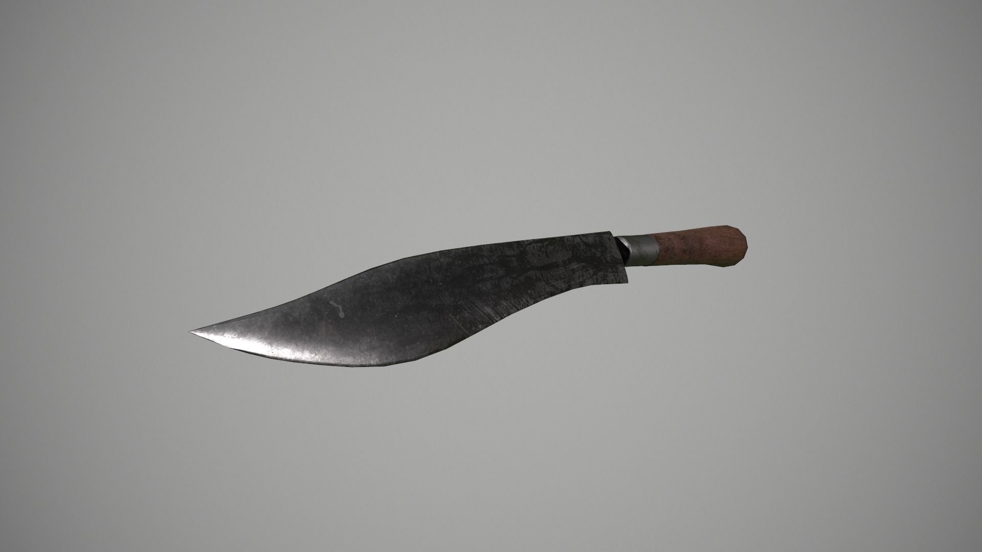 Thai Local Custom Knife Low-poly 3D model_3
