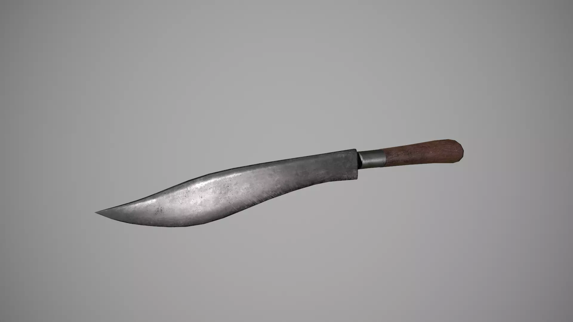 Thai Local Custom Knife Low-poly 3D model_0