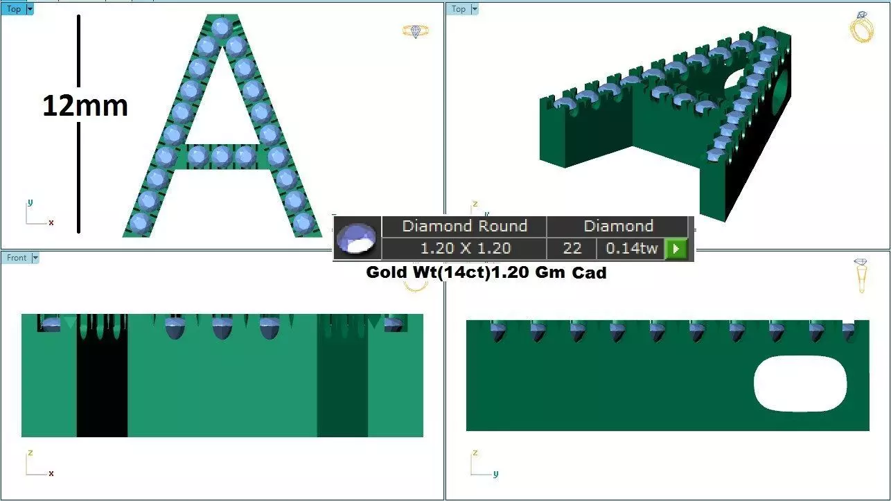 Alphabet A to Z Font 3D print model_0