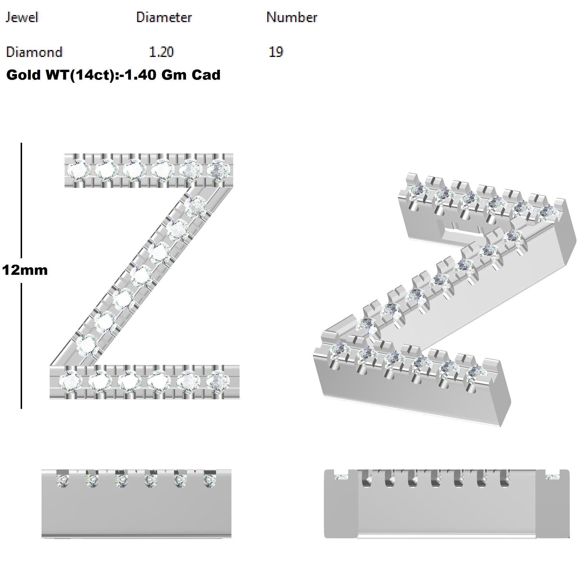 Alphabet A to Z Font 3D print model_25