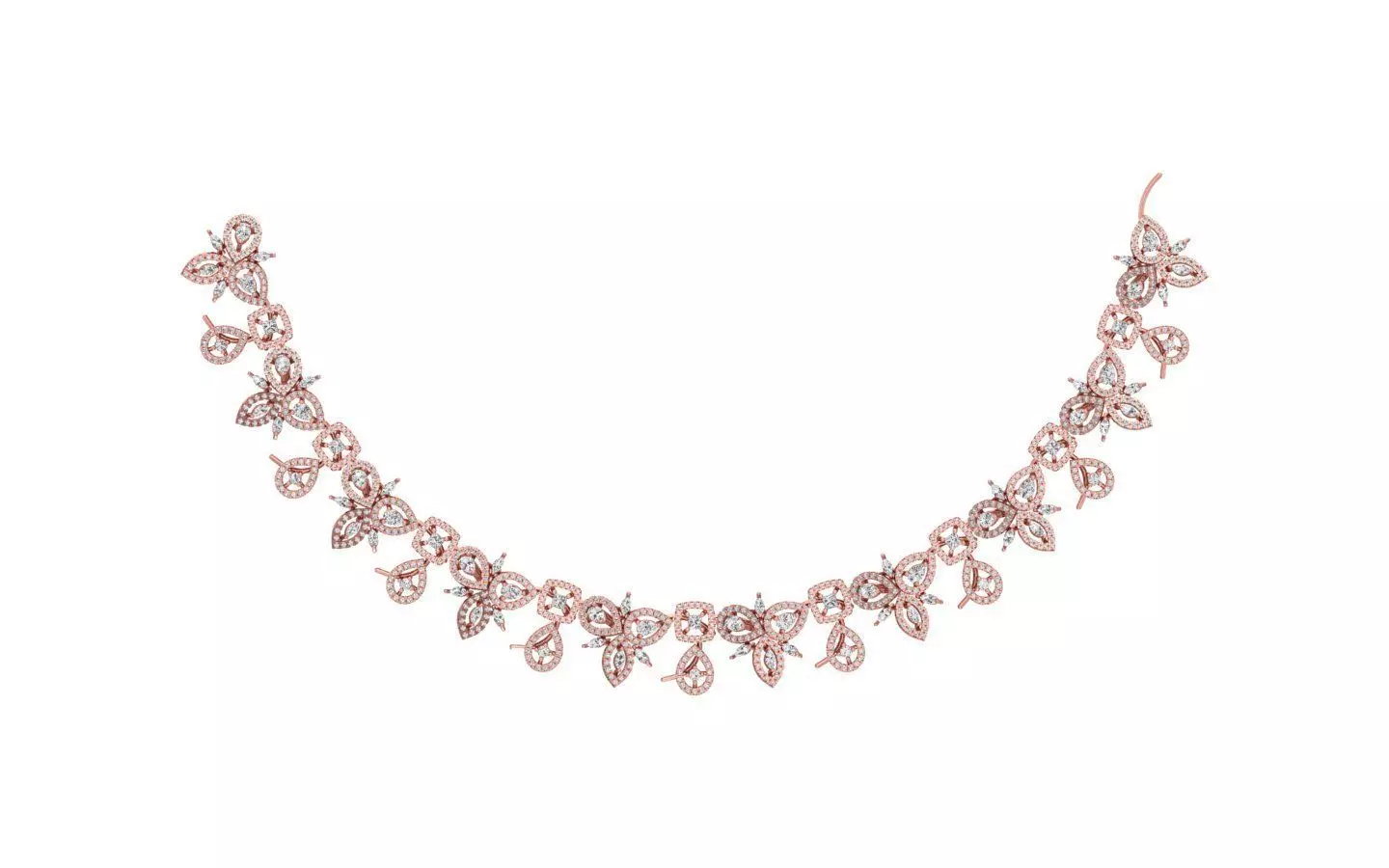 women Necklace Pendants 3dm STL OBJ FBX Renders Details 3D print model_0