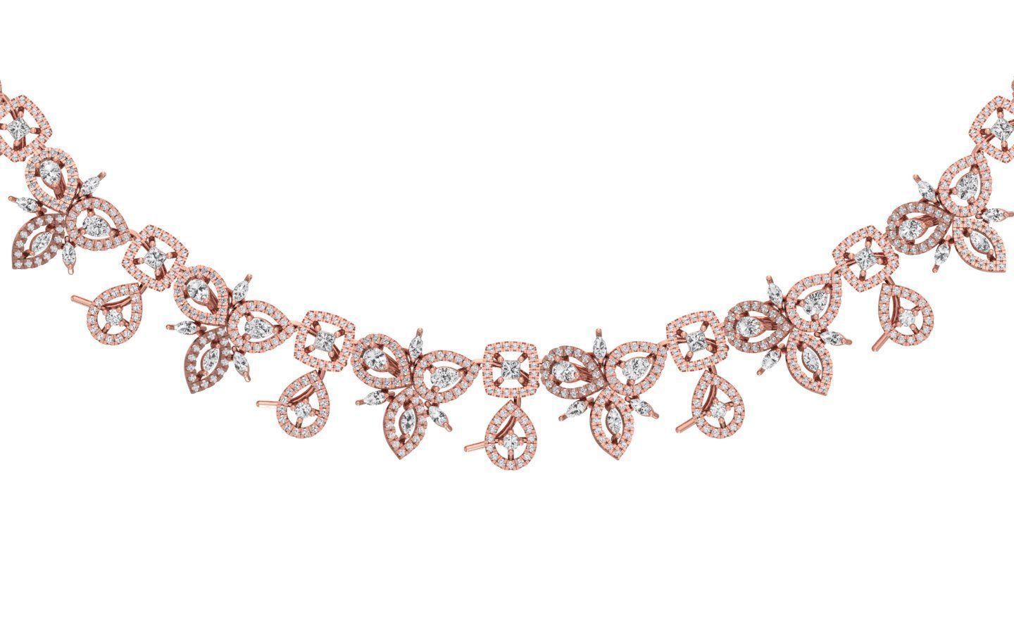 women Necklace Pendants 3dm STL OBJ FBX Renders Details 3D print model_3