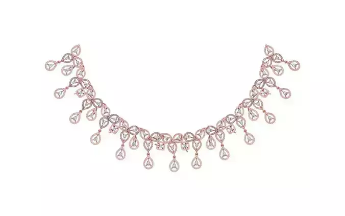 women Necklace Pendants 3dm STL OBJ FBX Renders Details