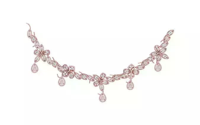 women Necklace Pendants 3dm STL OBJ FBX Renders Details