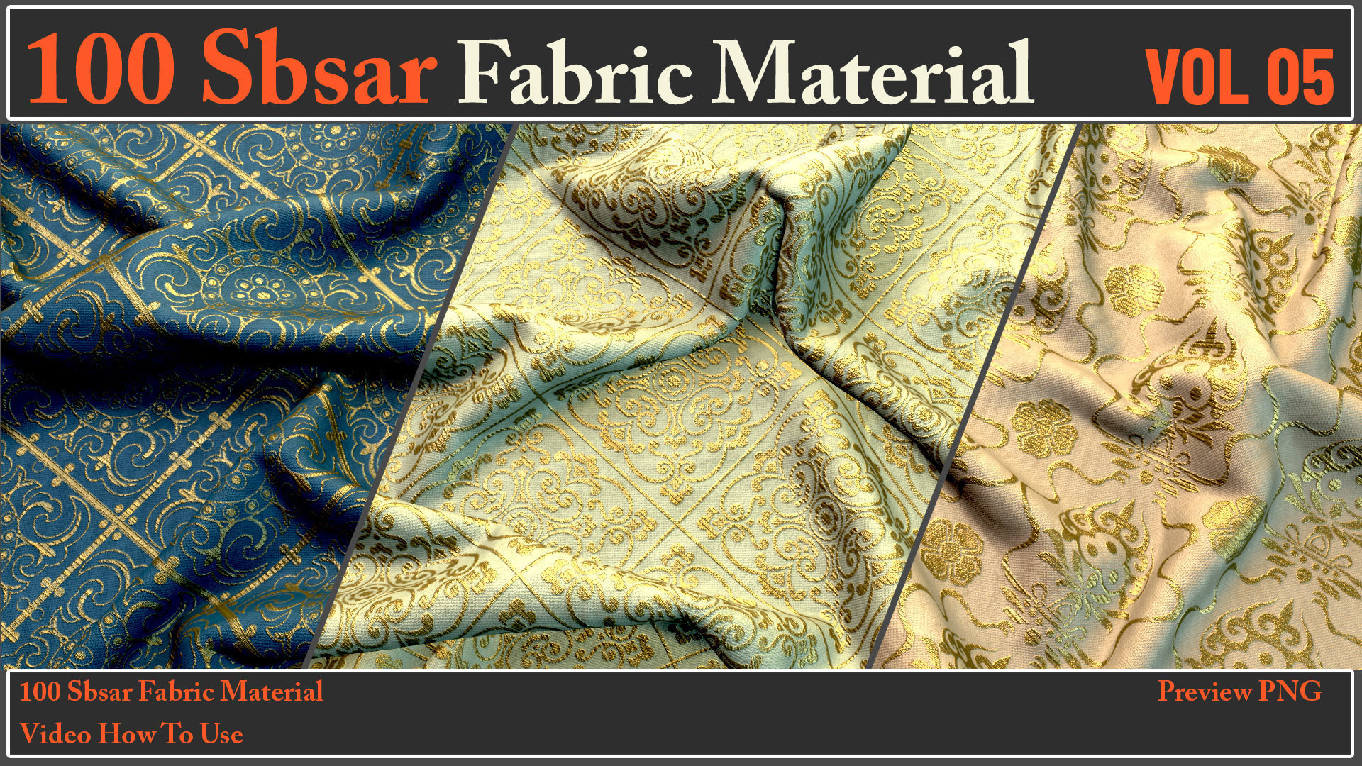 100 SBSAR Files Fabric Materials VOL 05 - Video How To Use Texture_9