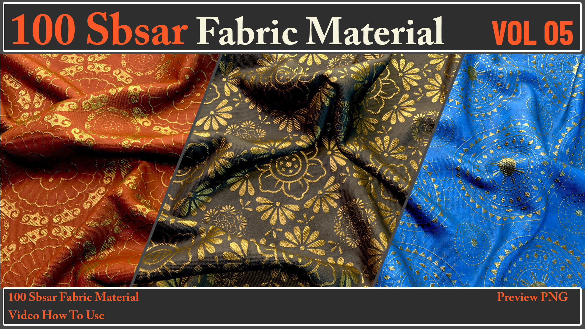 100 SBSAR Files Fabric Materials VOL 05 - Video How To Use Texture_23