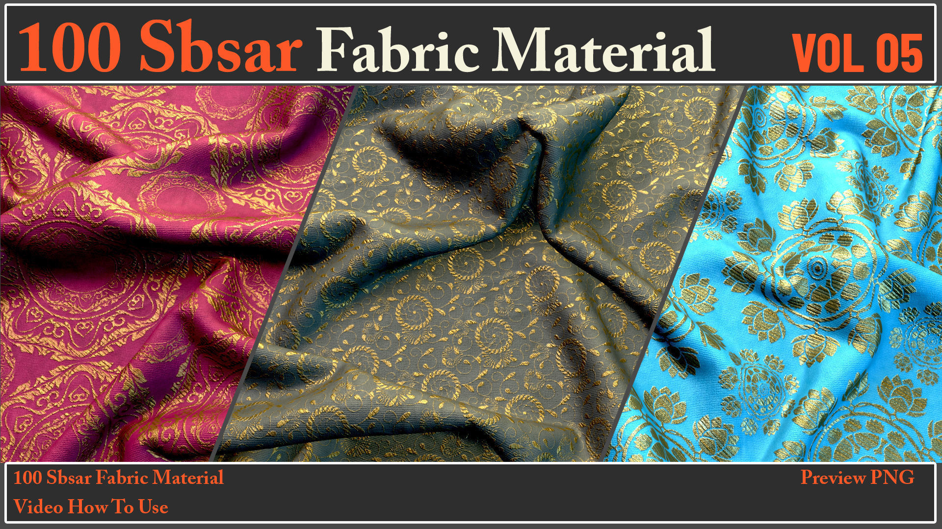 100 SBSAR Files Fabric Materials VOL 05 - Video How To Use Texture_21