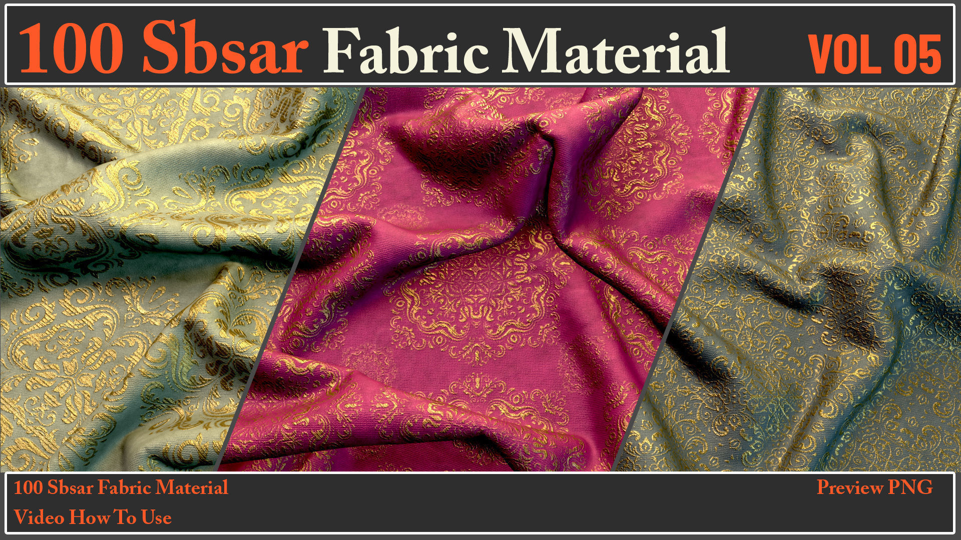 100 SBSAR Files Fabric Materials VOL 05 - Video How To Use Texture_29