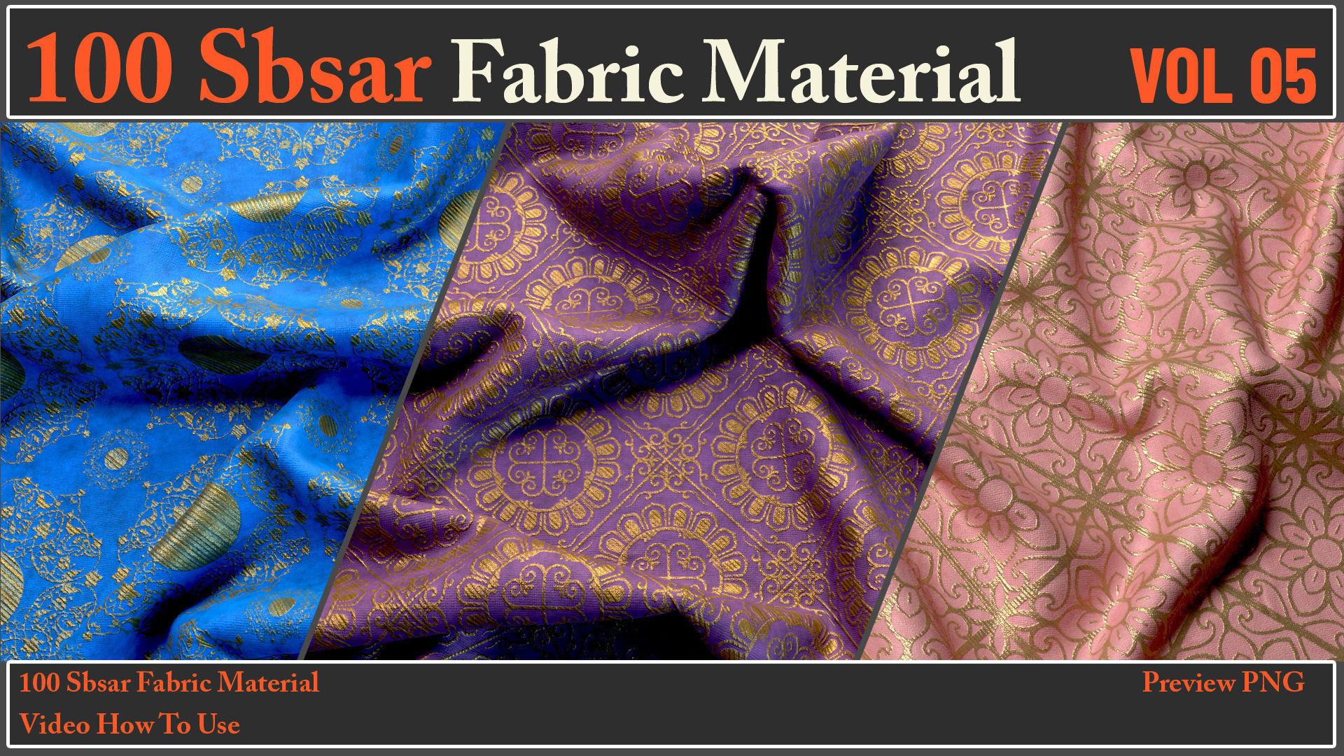 100 SBSAR Files Fabric Materials VOL 05 - Video How To Use Texture_7