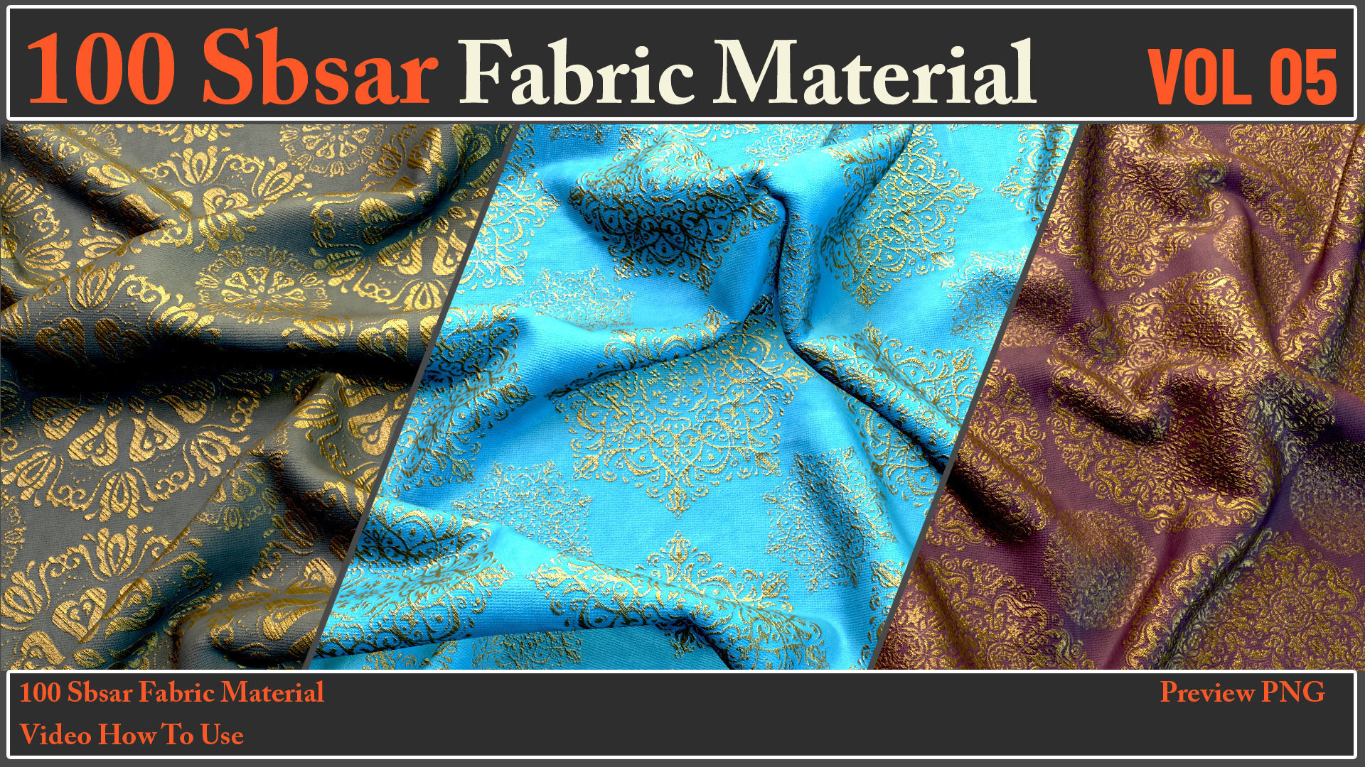 100 SBSAR Files Fabric Materials VOL 05 - Video How To Use Texture_13