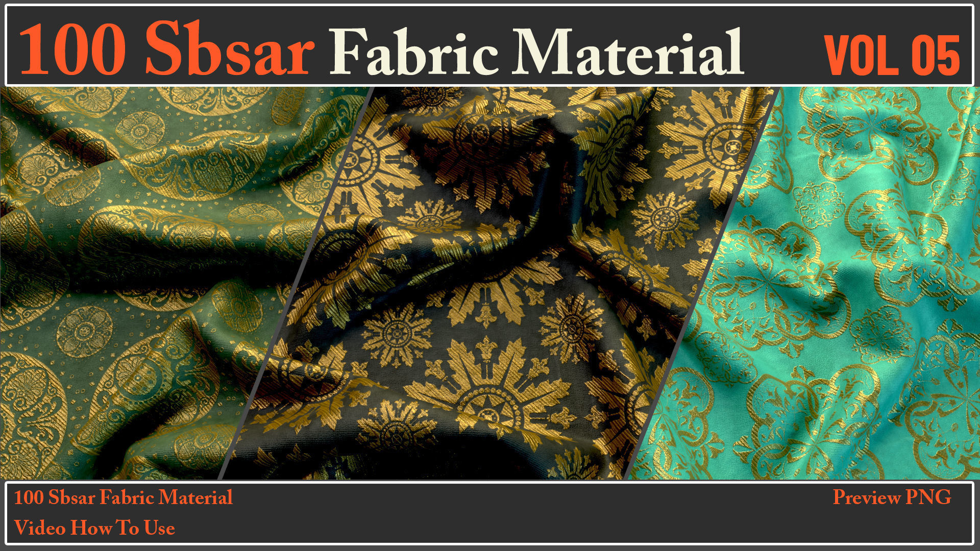 100 SBSAR Files Fabric Materials VOL 05 - Video How To Use Texture_2