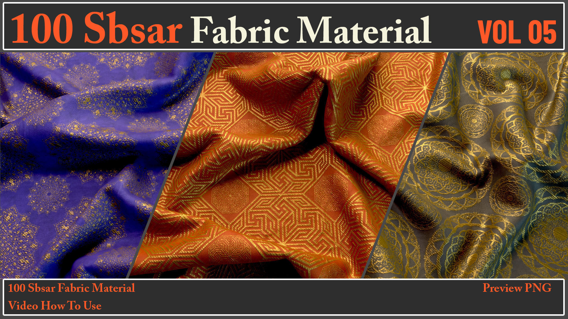 100 SBSAR Files Fabric Materials VOL 05 - Video How To Use Texture_6