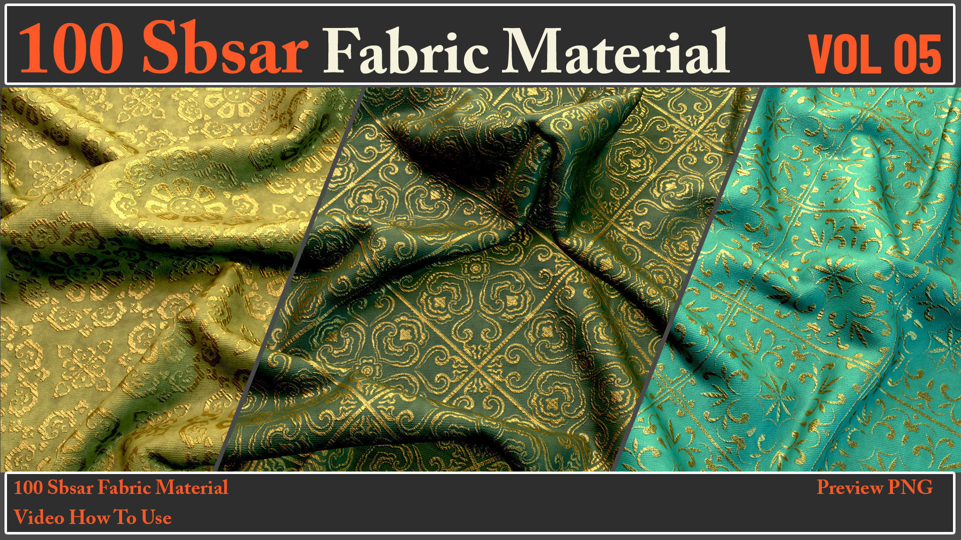 100 SBSAR Files Fabric Materials VOL 05 - Video How To Use Texture_10