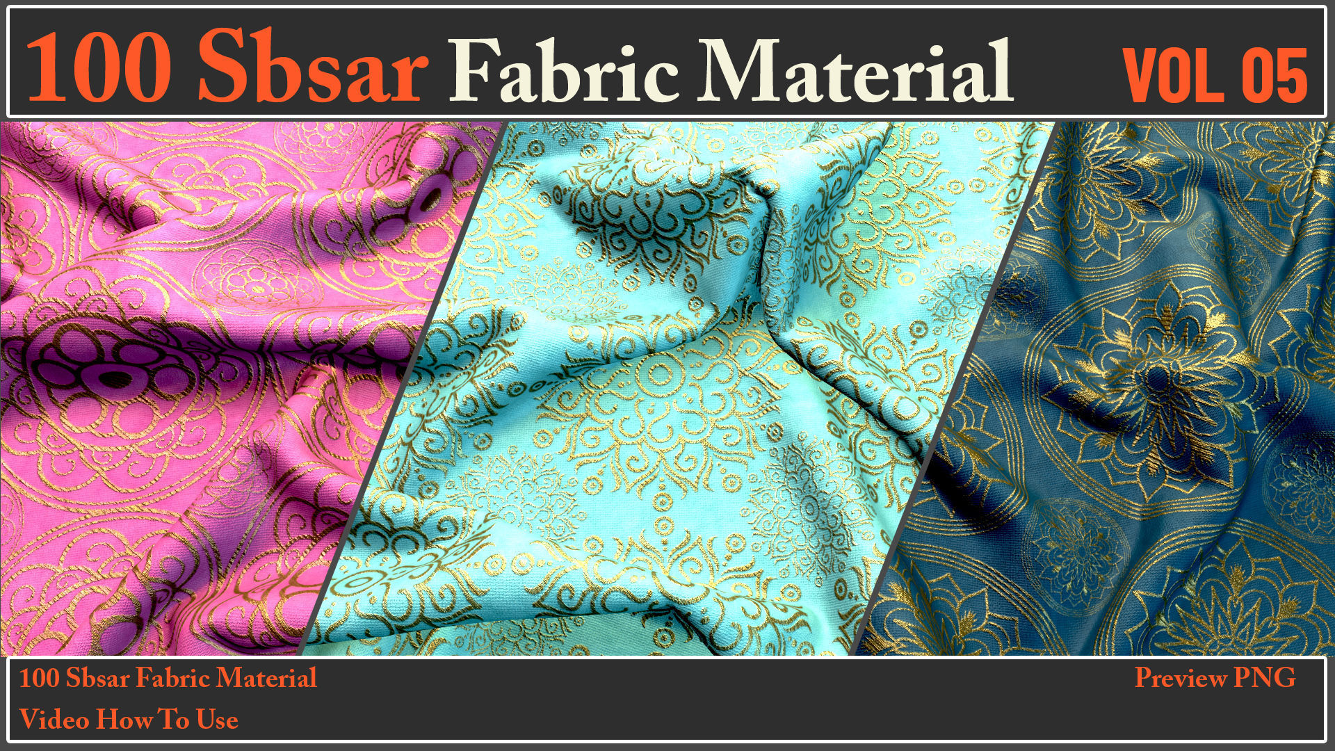 100 SBSAR Files Fabric Materials VOL 05 - Video How To Use Texture_25