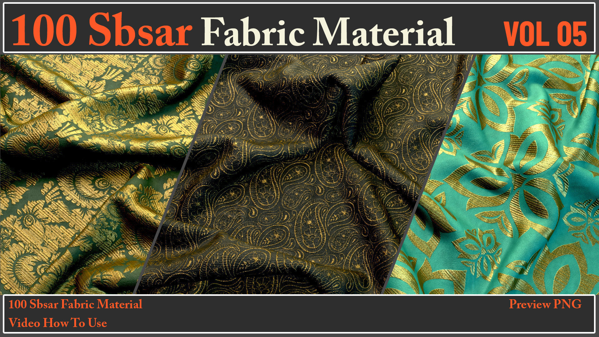 100 SBSAR Files Fabric Materials VOL 05 - Video How To Use Texture_27