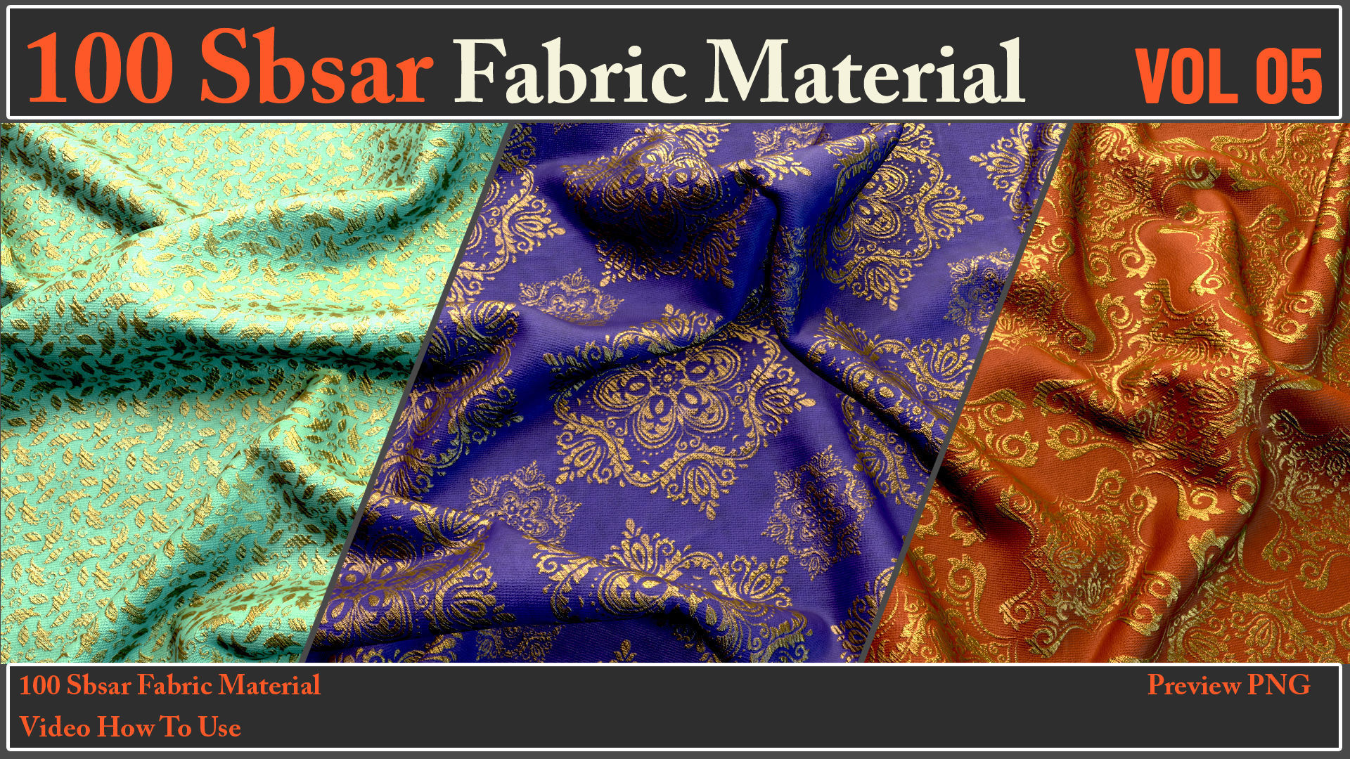 100 SBSAR Files Fabric Materials VOL 05 - Video How To Use Texture_14