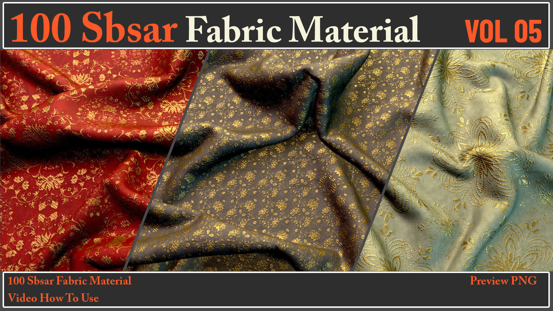 100 SBSAR Files Fabric Materials VOL 05 - Video How To Use Texture_20