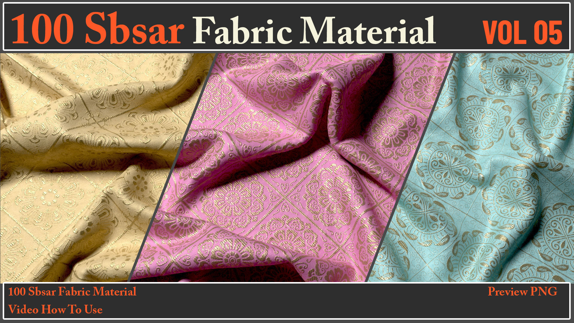 100 SBSAR Files Fabric Materials VOL 05 - Video How To Use Texture_8