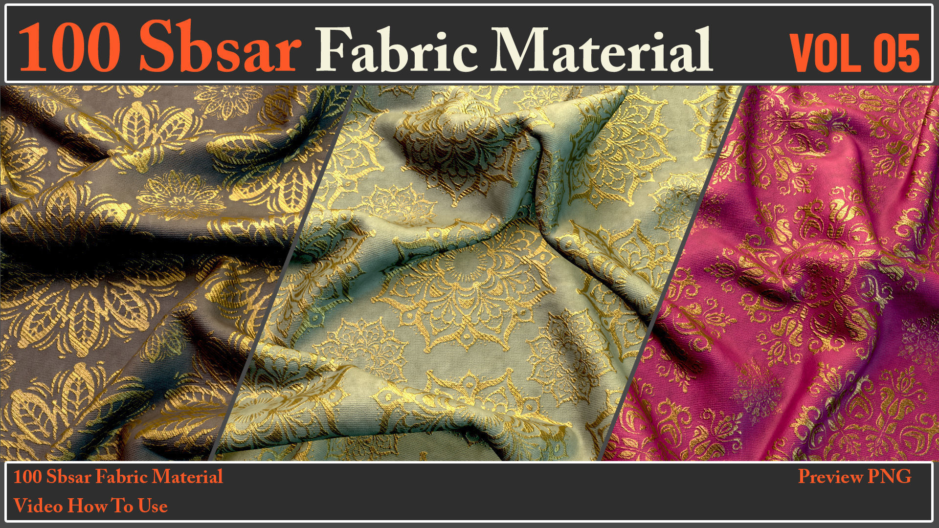 100 SBSAR Files Fabric Materials VOL 05 - Video How To Use Texture_12