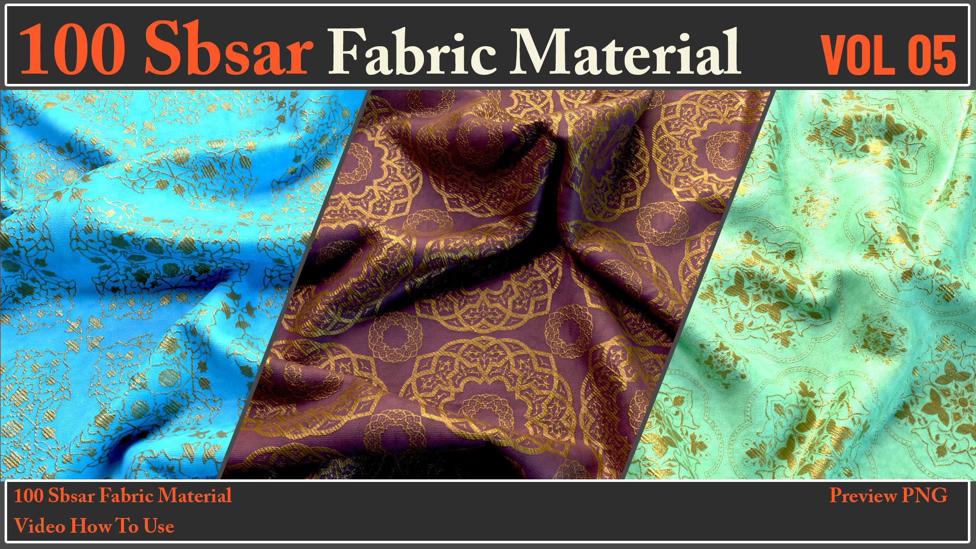 100 SBSAR Files Fabric Materials VOL 05 - Video How To Use Texture_5