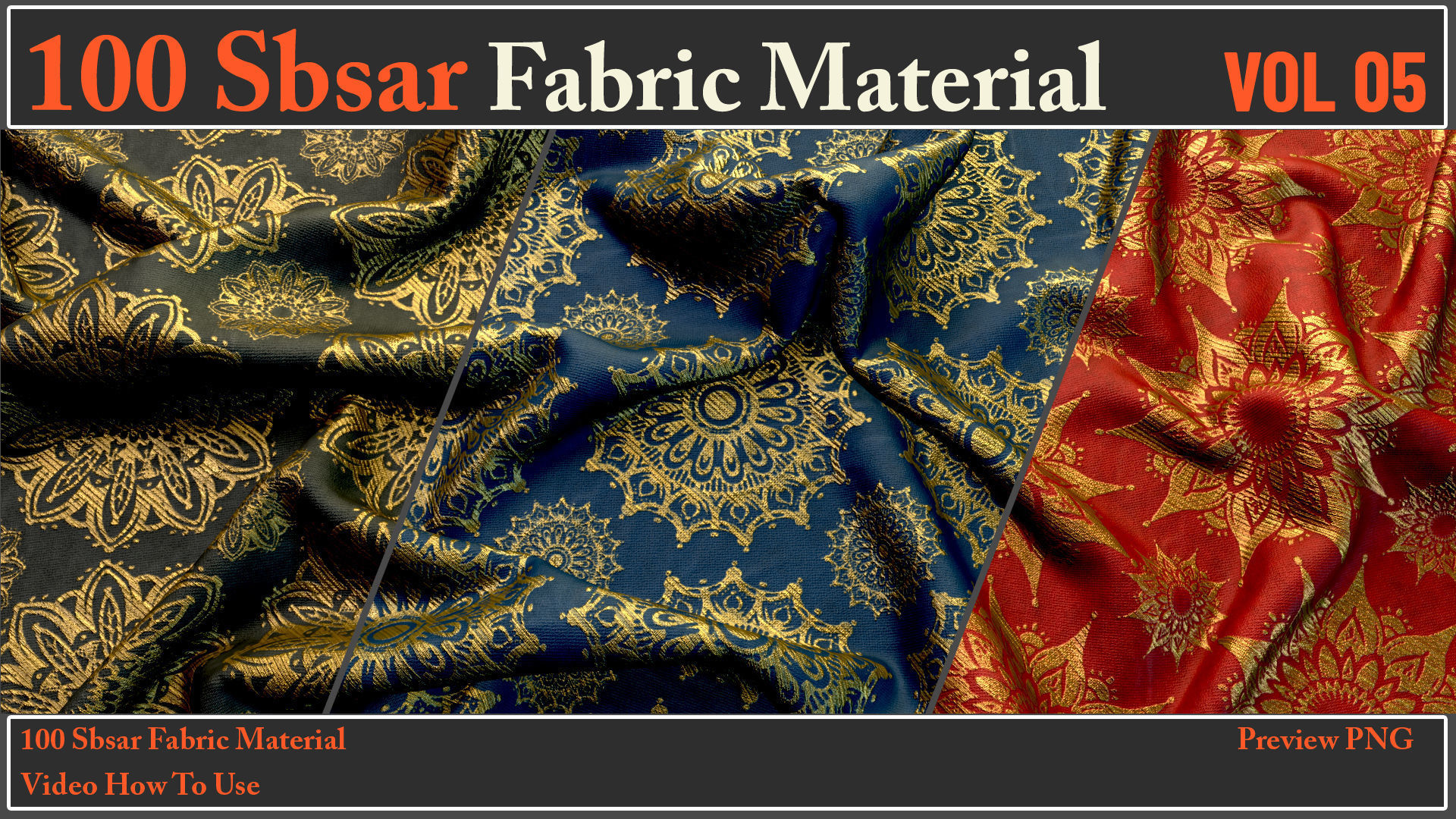 100 SBSAR Files Fabric Materials VOL 05 - Video How To Use Texture_11