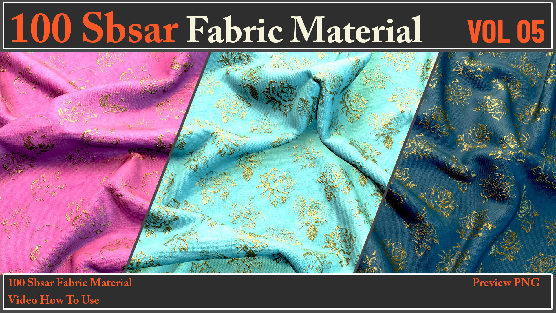 100 SBSAR Files Fabric Materials VOL 05 - Video How To Use Texture_33