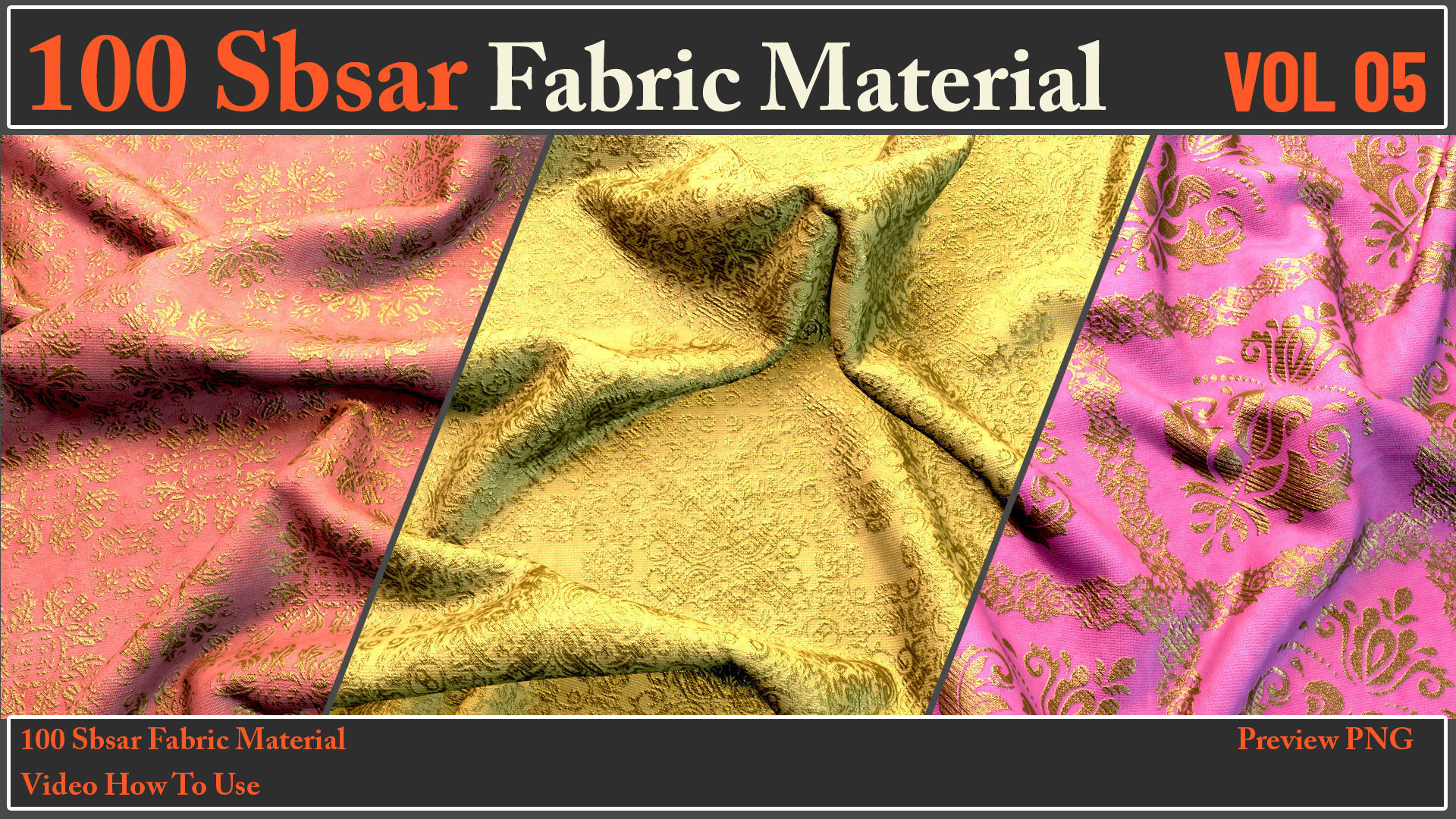 100 SBSAR Files Fabric Materials VOL 05 - Video How To Use Texture_16