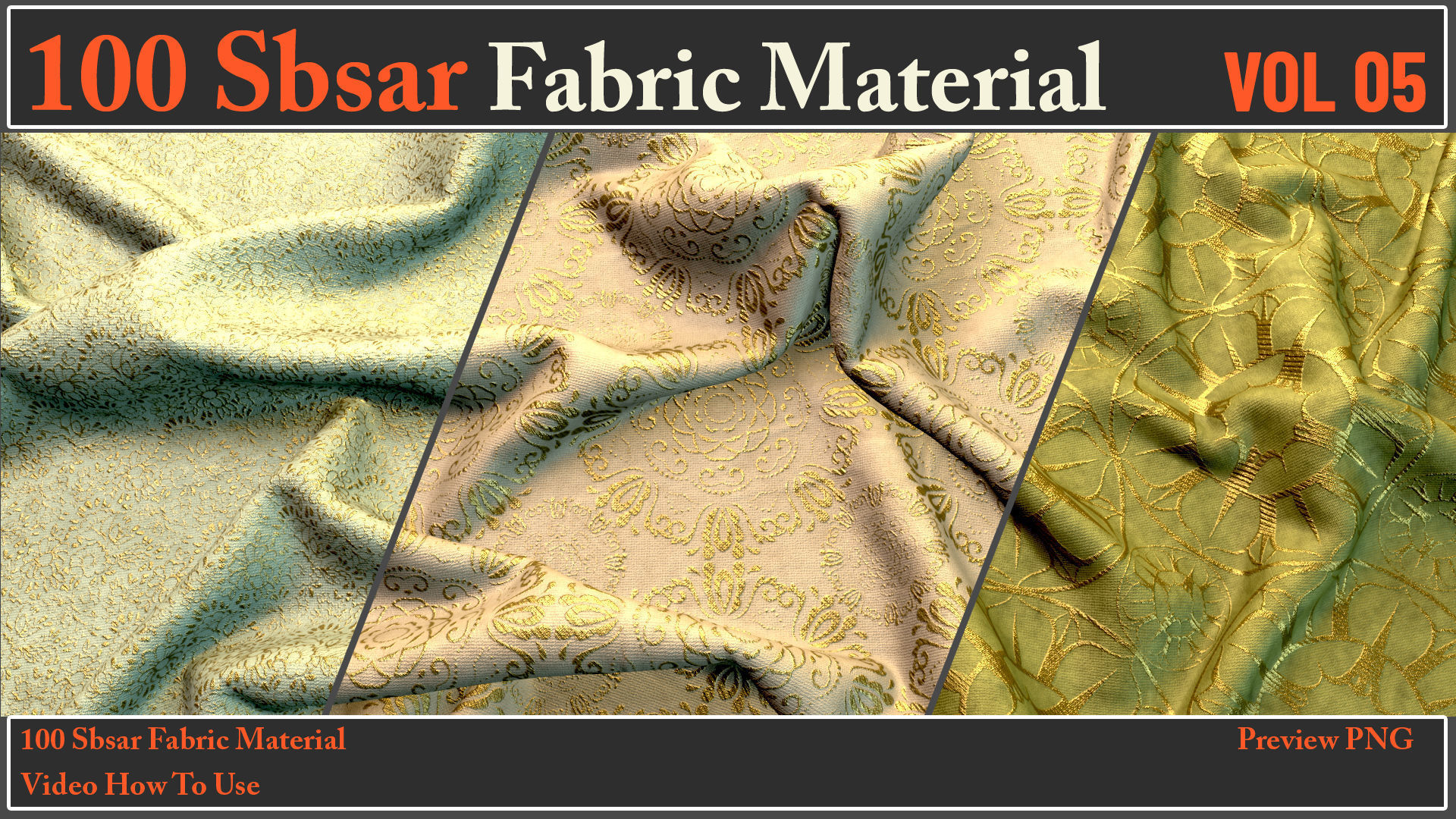 100 SBSAR Files Fabric Materials VOL 05 - Video How To Use Texture_26