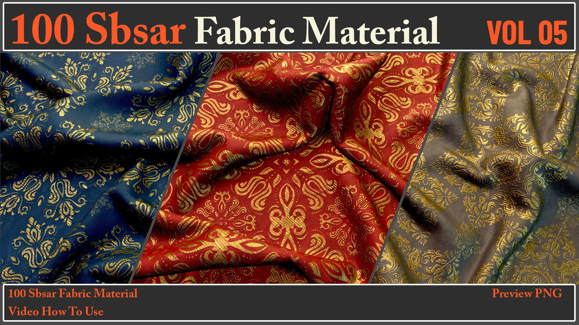 100 SBSAR Files Fabric Materials VOL 05 - Video How To Use Texture_28