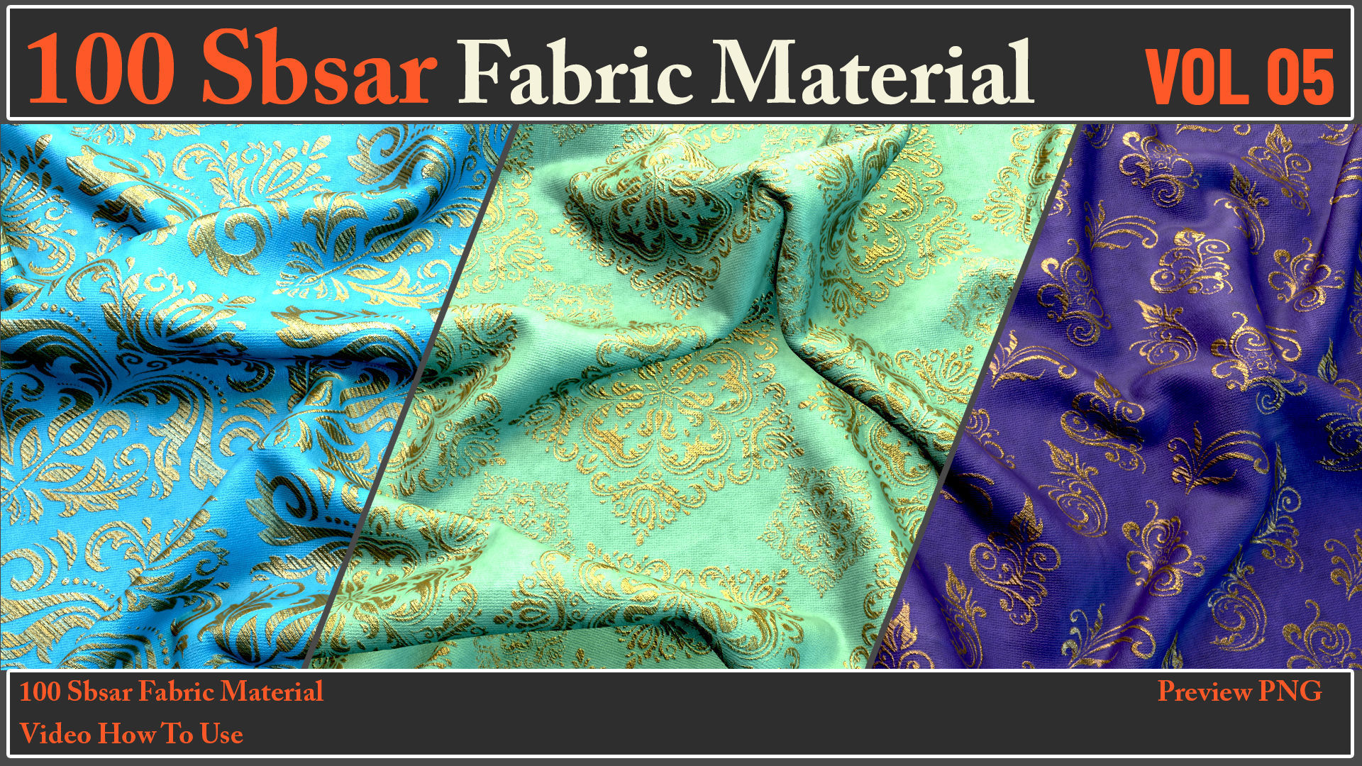 100 SBSAR Files Fabric Materials VOL 05 - Video How To Use Texture_30