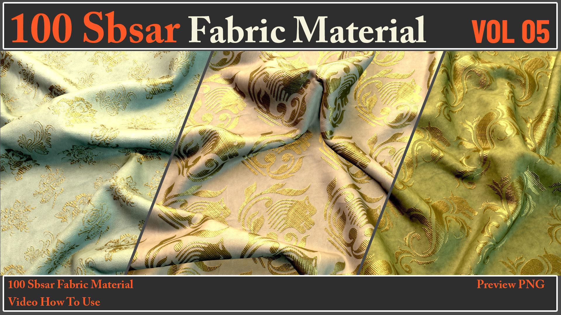 100 SBSAR Files Fabric Materials VOL 05 - Video How To Use Texture_34