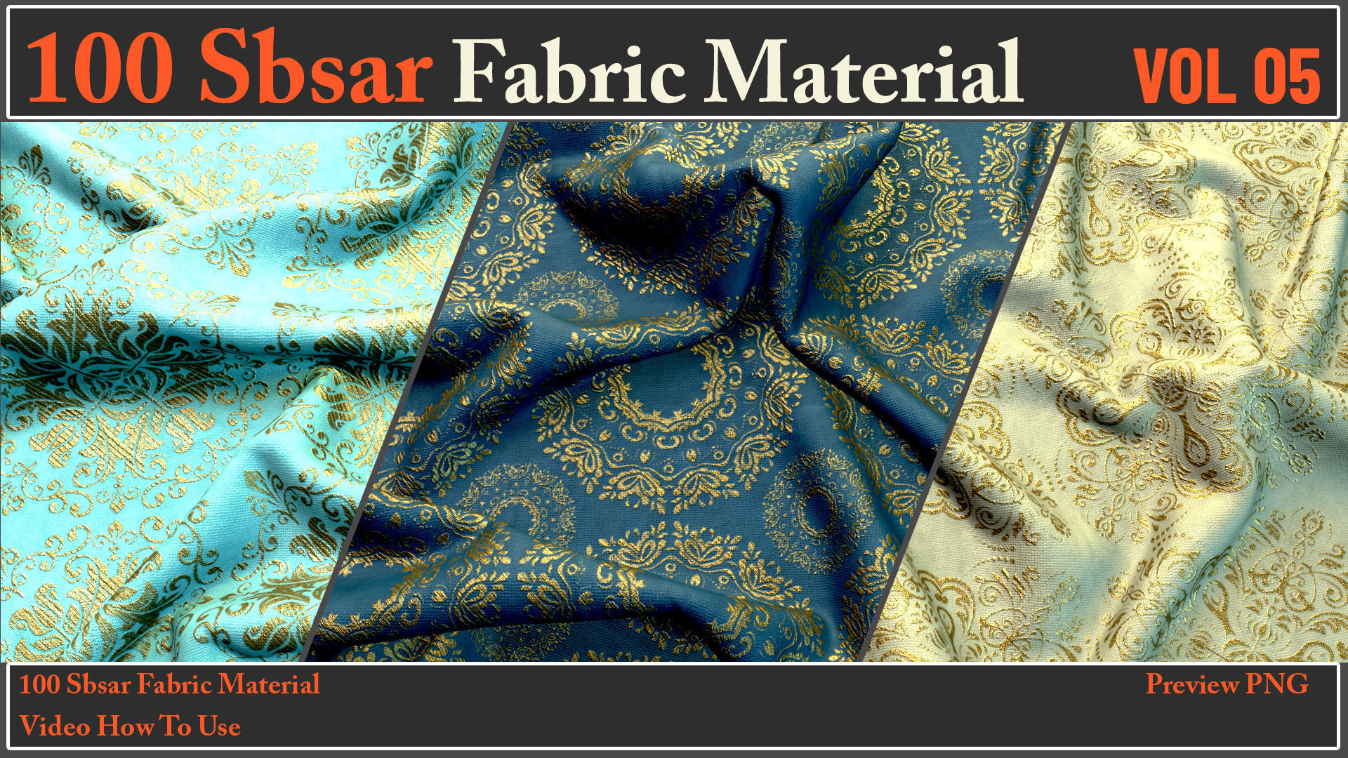 100 SBSAR Files Fabric Materials VOL 05 - Video How To Use Texture_17