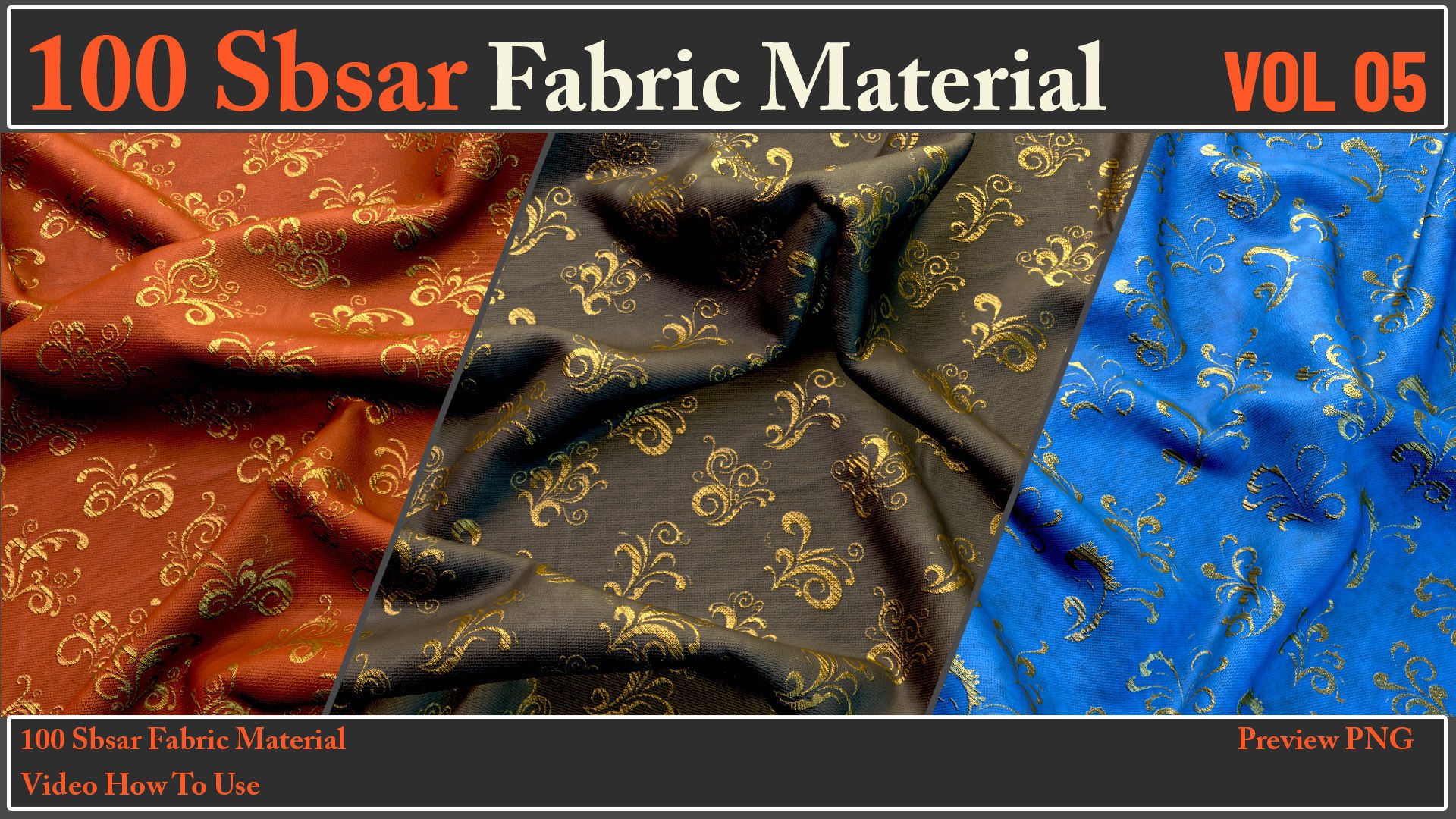 100 SBSAR Files Fabric Materials VOL 05 - Video How To Use Texture_31