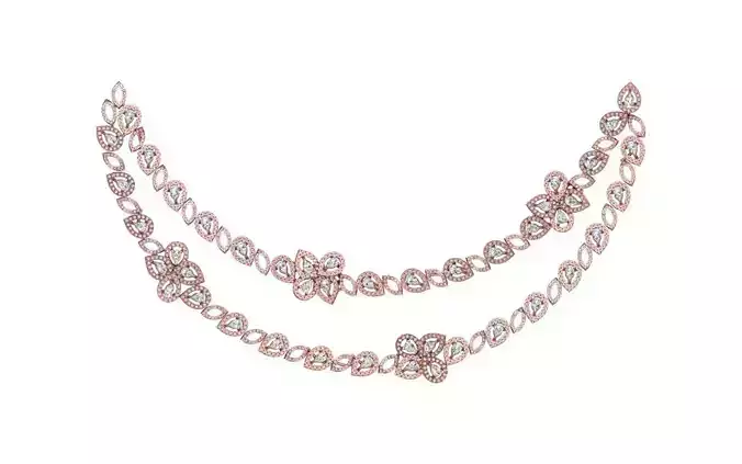 women Necklace Pendants 3dm STL OBJ FBX Renders Details