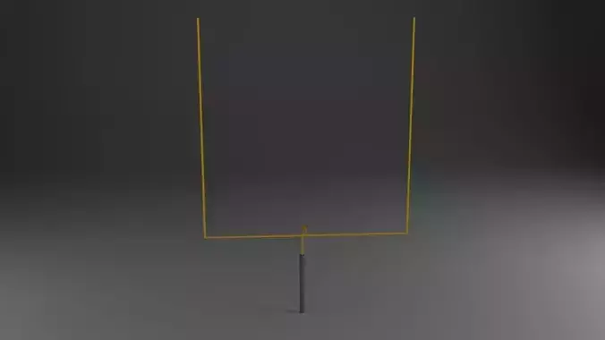 Low Poly American Football Upright Goal Post