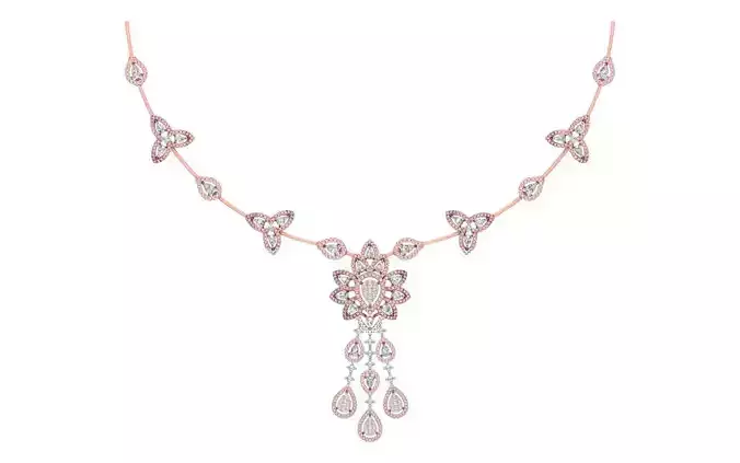 women Necklace Pendants 3dm STL OBJ FBX Renders Details