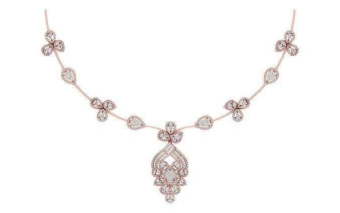women Necklace Pendants 3dm STL OBJ FBX Renders Details 3D print model