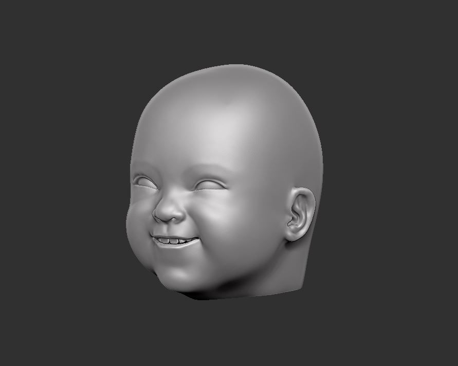 Head 57 3D print model_10