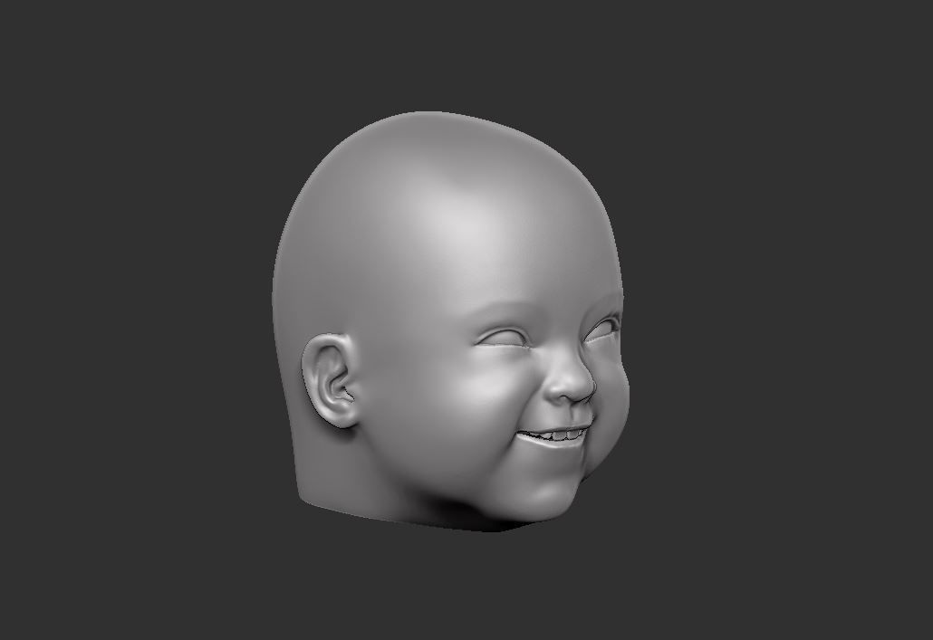 Head 57 3D print model_4
