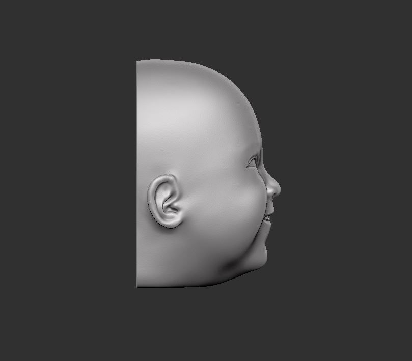 Head 57 3D print model_3