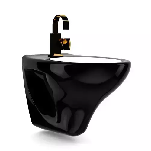 Black Pan Low-poly 3D model