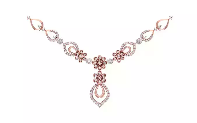 women Necklace Pendants 3dm STL OBJ FBX Renders Details