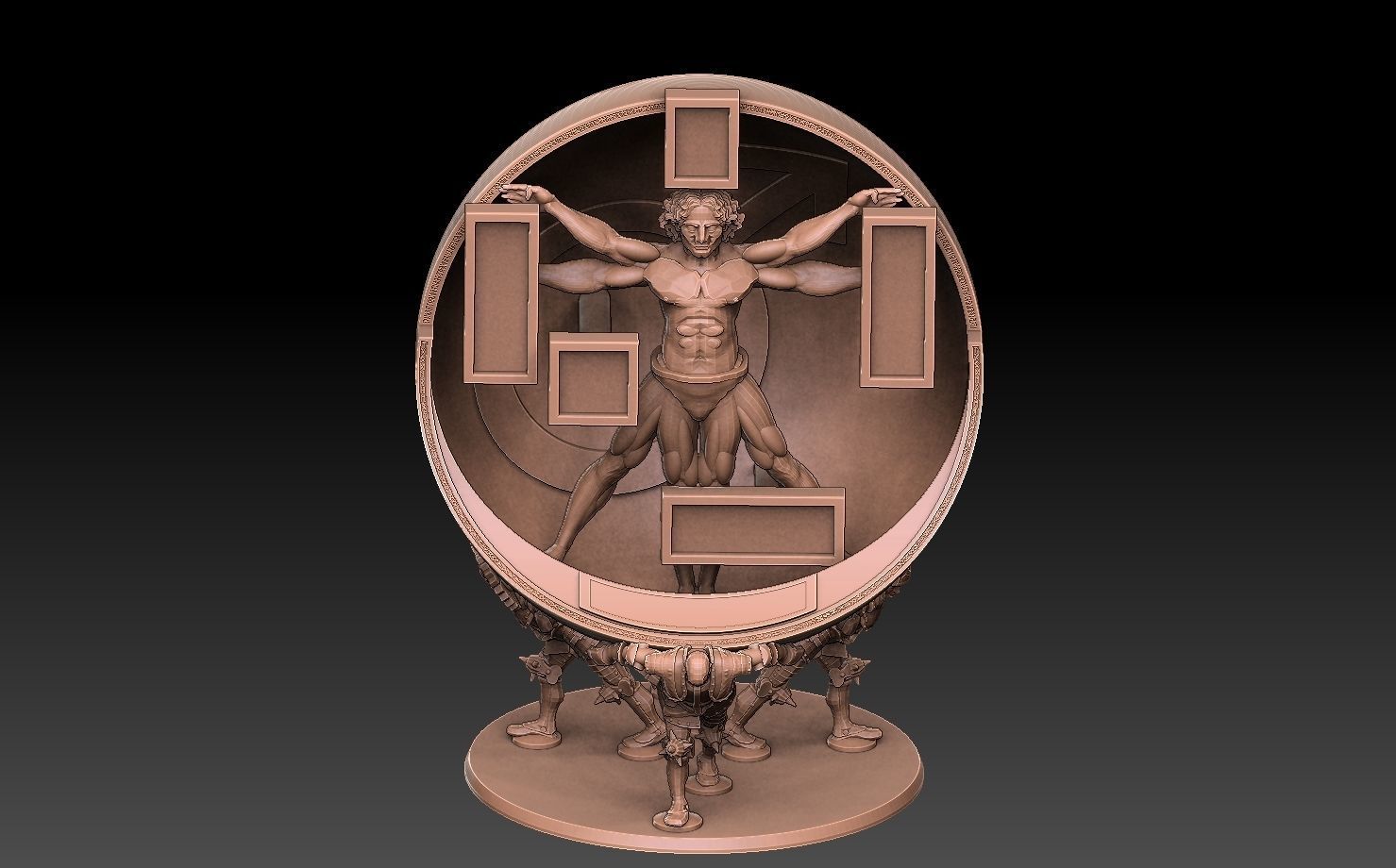 Vitruvian Character Display 3D model 3D printable | CGTrader
