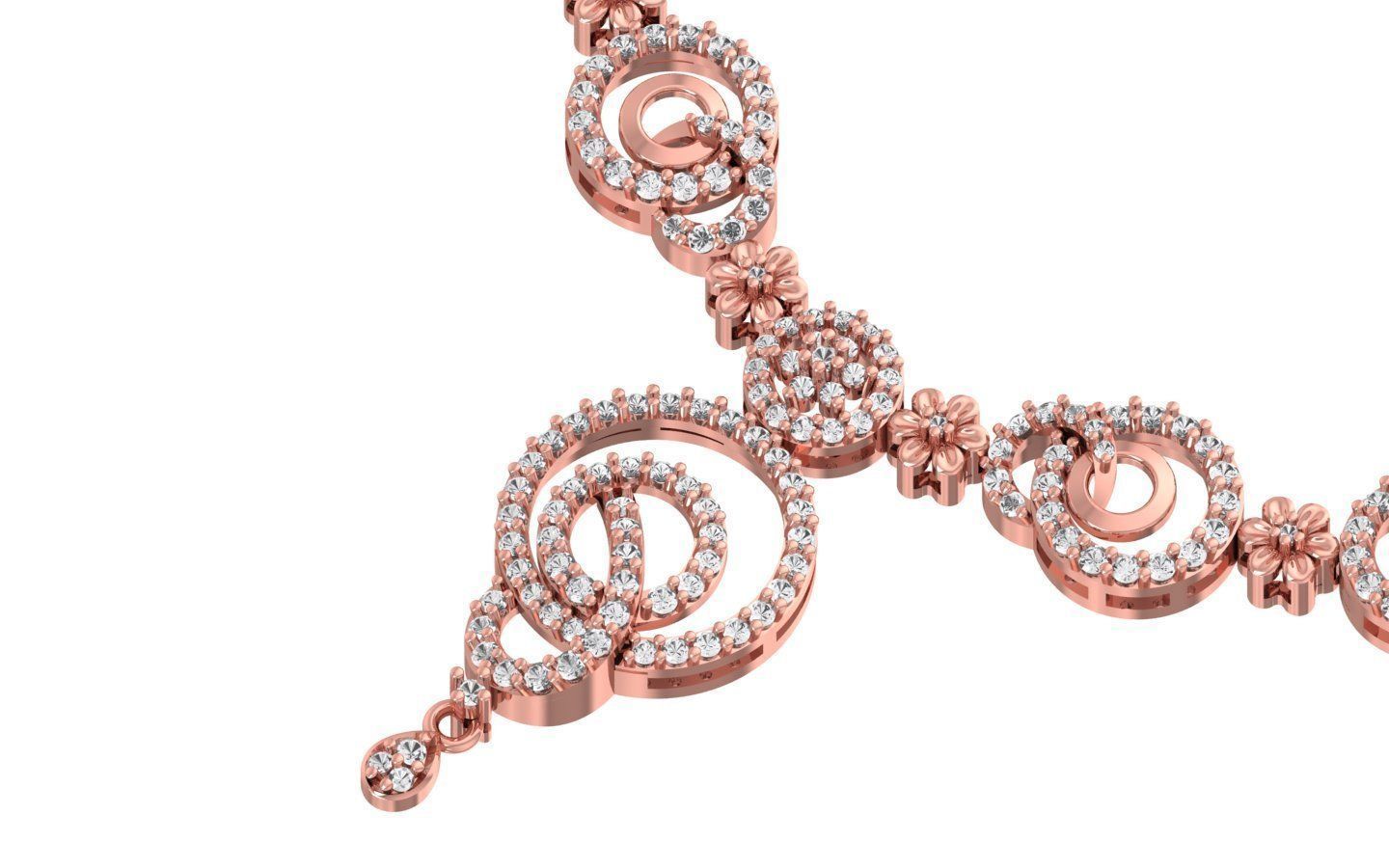 women Necklace Pendants 3dm STL OBJ FBX Renders Details 3D print model_3