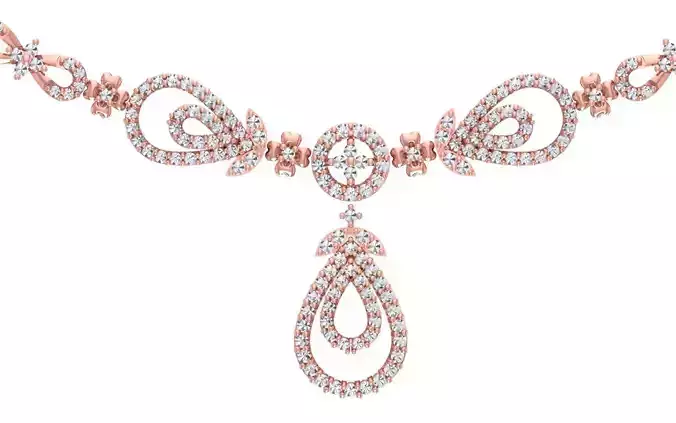 women Necklace Pendants 3dm STL OBJ FBX Renders Details