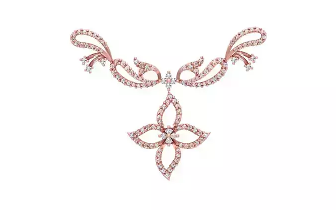 women Necklace Pendants 3dm STL OBJ FBX Renders Details