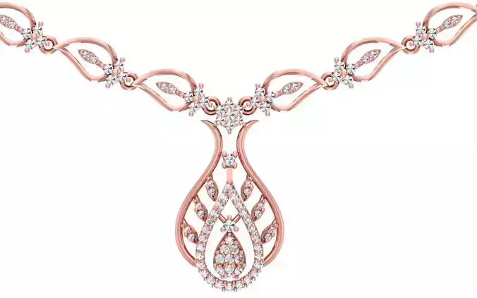 women Necklace Pendants 3dm STL OBJ FBX Renders Details