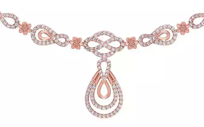 women Necklace Pendants 3dm STL OBJ FBX Renders Details